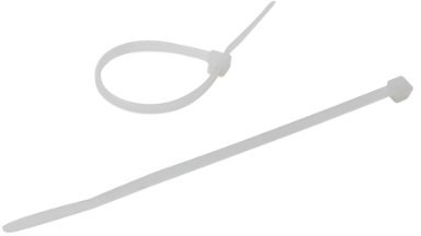 DEBFLEX Collier électricien - Collier Plastique Serrage - Attache de câble - Serre câble - Sachet avec accroche de 25 Colliers 2,5mm x 100 mm PA6,6 - Incolore - 709084 Debflex