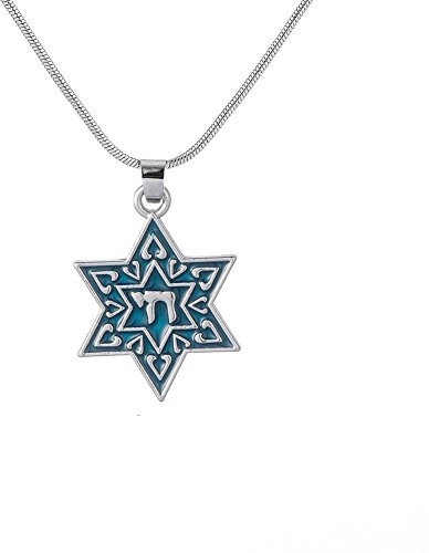 My Shape Collier avec pendentif en forme d'étoile de David Chai Judaïque Kaddalah