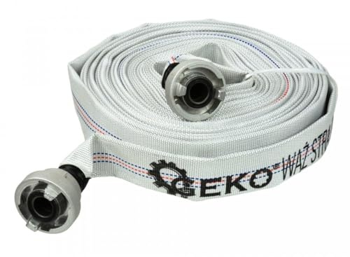 Geko G70001 brandslang 1 tum 20 m med koppling, vit