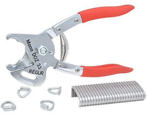 REGUR Mono DOZ 33 Ringzange zum Verbinden von Gabionen, Zäunen, Netzen u.v.m.