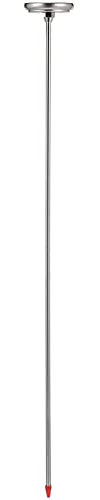 Angoily 1stk Bodenthermometer Temperatur Messung Temperatur Messen Gewächshaus Temperaturmesser Komposttemperaturfühler Komposterde Gartenerde Werkzeug Indikator Edelstahl 304 Lebensmittel