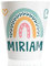 Regalo Original Vaso de plástico infantil Personalizado con Nombre y Arcoiris Pastel para la Vuelta al Cole 200 ml