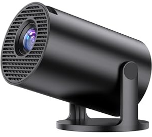 Mini Beamer [Android TV & Auto Trapezkorrektur] Yoton Y4 Smart Projektor 1080P Unterstützung mit WiFi & Bluetooth, Tragbarer Outdoor Projector für Heimkino, Kompatibel mit Phone/PC/HDMI (Schwarz)