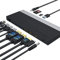 USB C Docking Station Triple Display, USB C Hub, 13 in 1 Dockingstation, WAVLINK USB-C Adapter mit 2 * 4K DP, HDMI,130W Netzteil(100W PD) Ethernet,4 USB3.0, SD/TF,Audio, USB C-Dock für HP Dell Lenovo