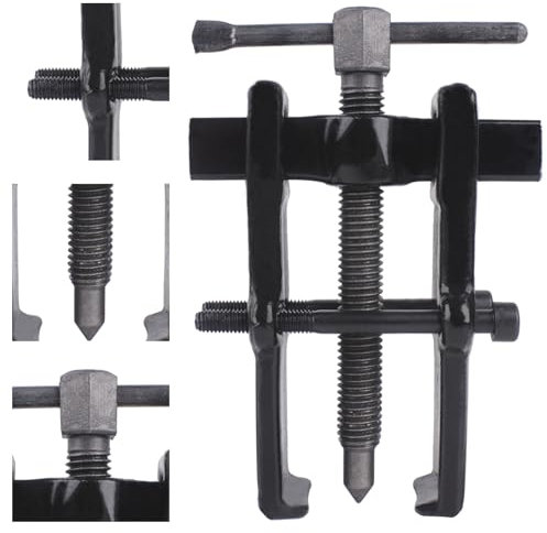 HAIMAYEE Estrattore Per Cuscinetti a 2 Ganasce Estrattore Per Cuscinetti a Sfere Moto e Auto Acciaio al Cromo Vanadio Nero