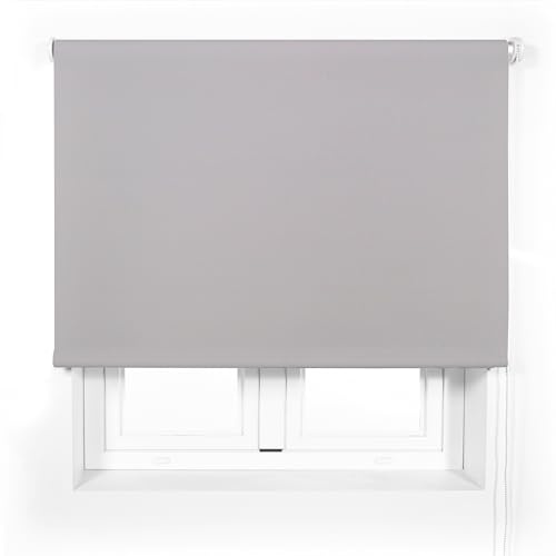 Blindecor Estor Translúcido Premium a Medida | Color Gris | Estor 180 x 240 cm (Ancho por Alto) Tamaño Tela 177 x 235 cm | Estor Enrollable Translúcido Tubo de 38mm, más Resistente y Elegante