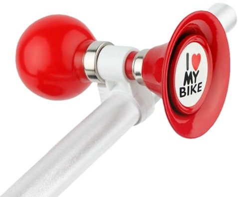 Rurunklee Klaxon pour vélo, klaxon de vélo - Sonnette de vélo Classique en Corne de clairon rétro,Klaxon de vélo en métal pour, Accessoires de klaxon de Haut-Parleur de vélo pour véhicules et