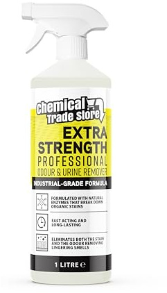 Chemical Trade Store - Eliminador Profesional de Olores y Orina 1L - Limpiador Enzimático para Mascotas y Hogar - Elimina Manchas y Malos Olores en Alfombras, Tapicerías y Suelos Duros