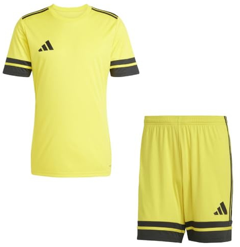 Addias Trikotsatz Herren gelb schwarz Squadra 25 Gr/M - Sportbekleidung Set