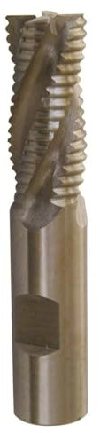 Drill America DWC - Fresa de extremo de desbaste (1/4 - 2), 1-3/8 inches Cutting Length, 9/16 inches Cutting Diameter, 3-3/8 inches Length, 1/2 inches Shank, 1