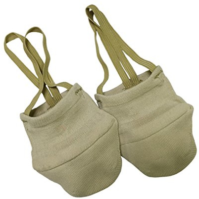 MIKIBANA Elastics Material Design Rhythmic Gymnastics Knitted Soft Shoes,Ballet Dance Half Socks Shoes Skin Color (Small)