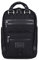 SEVENTEEN LONDON – Modern Urban Unisex Black & Black 'Wimbledon' Backpack in a Classic Slim Simple Design – Fits Laptop up to 13”