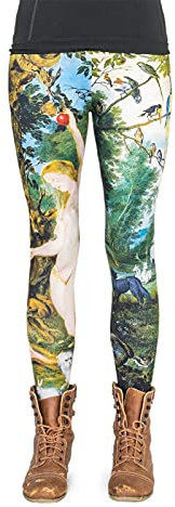cosey - Farbige Motiv Leggings (Einheitsgröße) - (Adam & Eva)