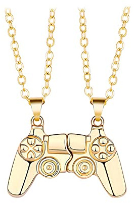 Collana magnetica alla moda creativa per coppia, collana con controller del gioco, regalo per uomini e donne, personalità, coppia di gioielli, catena dell'amicizia, compleanno, San Valentino