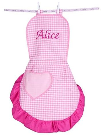 Grembiule Personalizzato - Grembiule da Cucina Personalizzato, Grembiule Cucina Donna Personalizzato, Accessori Cucina, Grembiule Personalizzata, Idee Regalo Donna (FUCSIA, Taglia DONNA)