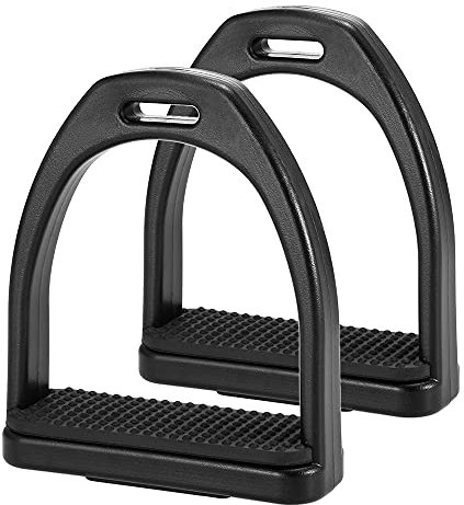 ERYUE Pferd Steigbügel-2 STÜCKE Reiten Steigbügel Kunststoff Pferdesattel Anti-Skid Pferd Pedal Super Leichte Reitersicherheitsausrüstung