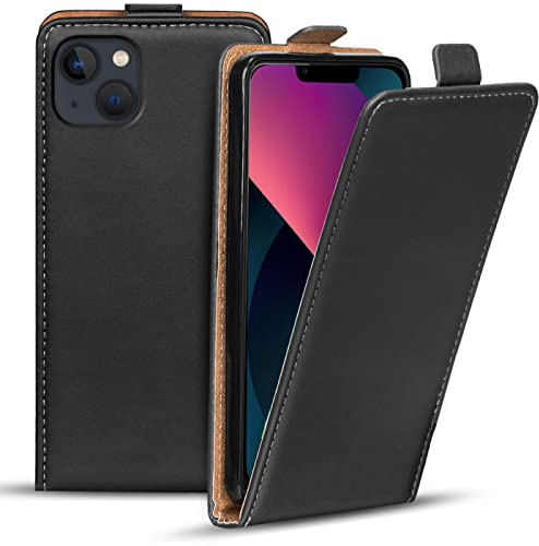 Verco Flip Cover per iPhone 15 Case, Flip Style Custodia per iPhone 15, Custodia verticale pieghevole per cellulare, nero