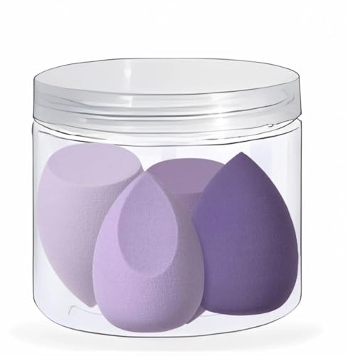 Stianiiile Makeup Sponge Set of 4, Latex Free, Blender Beauty for Liquid, Cream, and Powder, Soft and Flexible, Beauty Sponges,Super Soft Beauty Cosmetic
