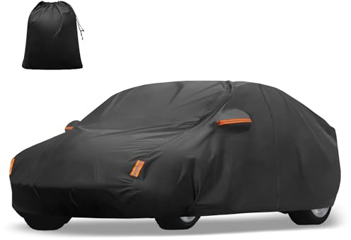 X Autohaux Telo copriauto per Tesla Model Y 2020-2025 210D-PU, copertura completa per tutte le condizioni atmosferiche, con cerniera porta, impermeabile, antivento, protezione da sole, pioggia, neve