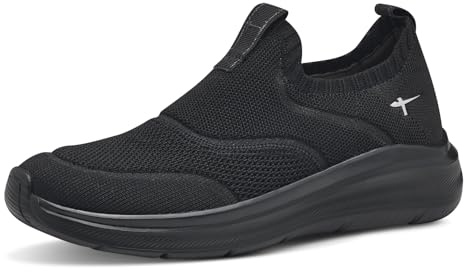 Tamaris Comfort baskets Slip On femme à enfiler vegan, Black, 37 EU