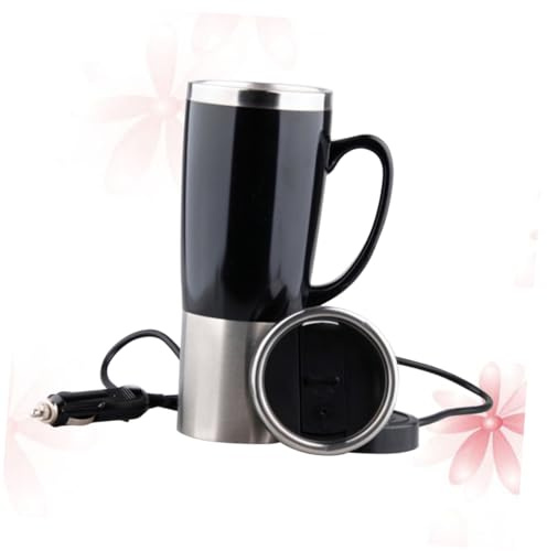 FELTECHELECTR Stainless Steel Auto Electric Kettle Car Kettle Water Heater for Travel Car Cup