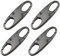 Suitcase Locks, Zipper Locks for Backpacks Suitcase Lock Mini Padlock, Backpack Lock Anti-Theft Detachable Zip Connector Double-Sided Small Zip Clips Suitable for Travelling Camping Hiking (Classical)