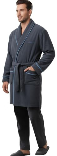 Viterbo Biancheria Giacca da Camera Uomo Invernale in Morbido Micropile LMW00326