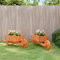 LLEZKBR Furniture select-Wheelbarrow Planters 2 pcs 47x15x19 cm Solid Wood Fir