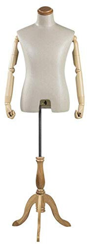SHANYAYALI Mannekäng för mannekäng med händer och stort trästativ dummy modelldisplay