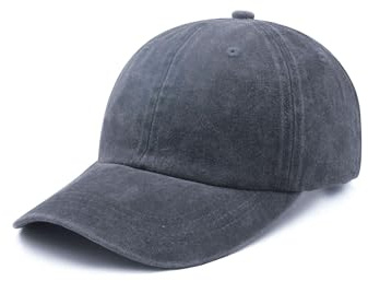 Stymora Basecap Damen Herren, Verstellbare Baumwolle Kappe Erwachsene, Unisex Baseballkappe Plain Cap for Sommer Outdoor Sports Grau