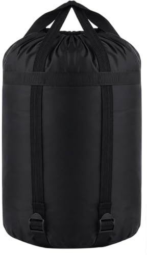 EujRcf Compression Sack for Sleeping Bag, Compression Bag for Outdoor with Adjustable Straps | Water Resistant Holdall Rucksack, Sleeping Bag Compression Sack Waterproof, Compact Dimensions 43 X 23 Cm