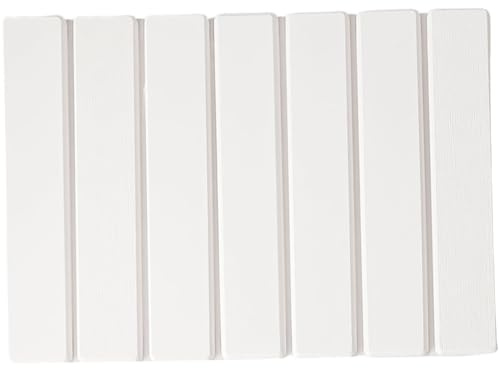 Wedhapy kiselgur jordmatta kiselsten badmatta, 40 x 30 cm ultraabsorberande snabbtorkande stendusch, vikbar halkfri badrumsmatta, vit
