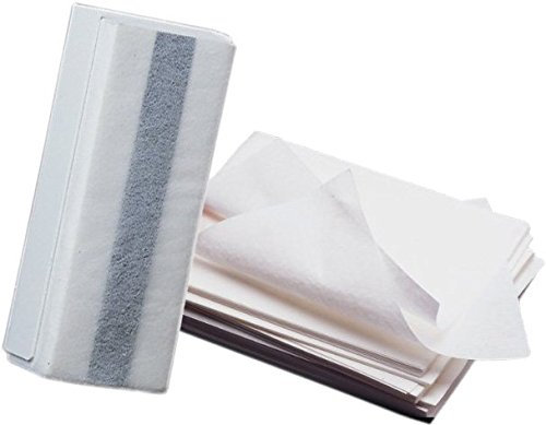 Franken Z1925 Löschpapier für Tafelwischer Z1921 + Franken Z1921 Löscher für Schreibtafel, Magnettafel, 7,5 x 4,5 x 16 cm, Gehäusefarbe: weiß