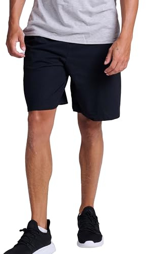 Russell Athletic Short de Sport avec Poche pour Homme, Noir, 4XL