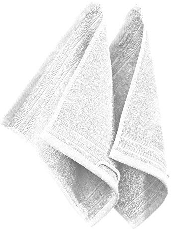 Erwin Müller Seiftuch Heidelberg 2er- Pack 100% Baumwolle weiß Größe 30x30 cm - leichte Qualität, saugstark, schnelltrocknend, kompakt - ideal für Sport, Strand, Reisen (weitere Farben)