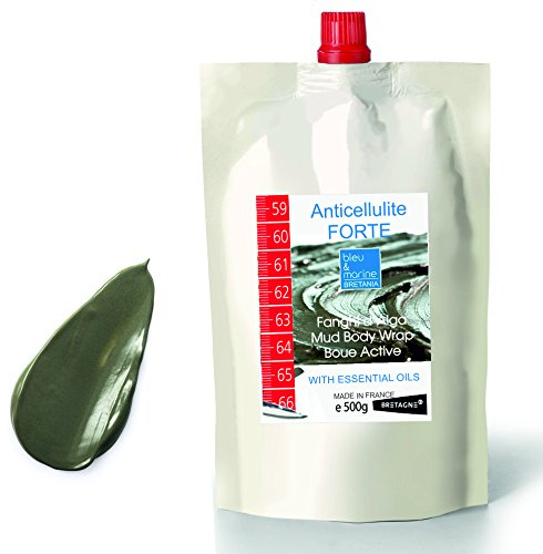 Fango de Algas 500 g Anti Cellulitis Forte Envoltura Reductora de Barro de Algas y Aceites Esenciales Lodo Marino Antiinflamatorio, Anticelulítico
