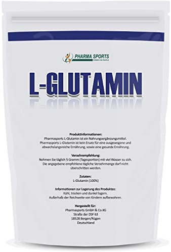 L-Glutamin mikrofein Vegan Pulver 100 Prozent rein 500g, Hohe Qualität, Ultra Fein
