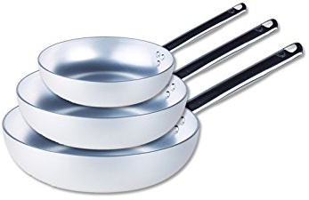 Agnelli IRPot- SET 3 PZ PADELLA PROFESSIONALE SALTARE 32-36-40 CM IN ALLUMINIO