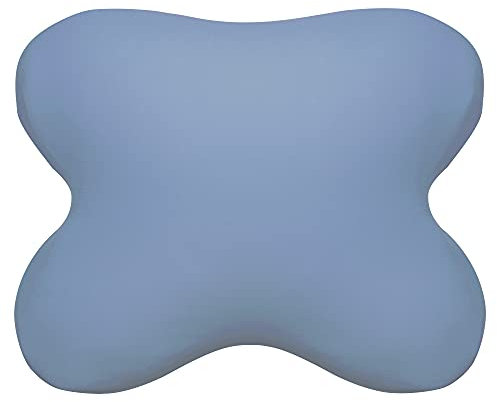 Edda Lux Bezug passend für Tempur All-Around Schlafkissen, 60/56 x 50/48 cm, formbeständiger Jersey Kissenbezug für Schmetterlingskissen, aus 100% Baumwolle, in Jeansblau