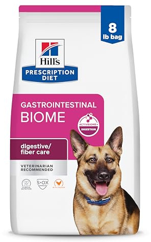 Hill's Prescription Diet Gastrointestinal Biome Digestive/Fiber Care with Chicken Dry Dog Food, 8 lb bag