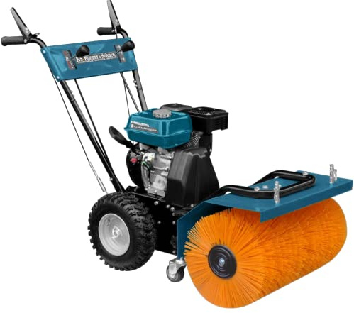Barredora de gasolina 4 en 1, quitanieves KS 7HP-MFM 60, máquina multifunción para una variedad de aplicaciones en espacios de nieve, polvo, suciedad, hojas caídas, y mucho más.