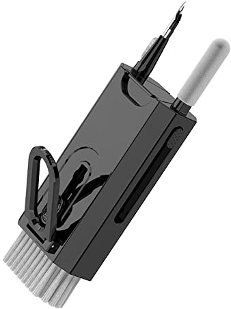 kingsea Set di pulizia per tastiera, set per la pulizia degli auricolari, 8 in 1, con spazzola per la pulizia della tastiera, incluso KeyCaps Puller Spazzole a molla, schermo dell'ugello pulito