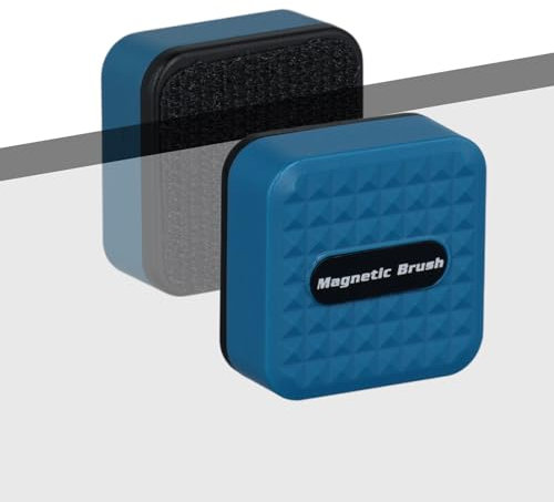 NQEUEPN 2 Stück Magnetbürste Aquarium, Mini Aquarium Glasreiniger Magnetreiniger Aquarium Algenschaber für Glasaquarien Fischtanks