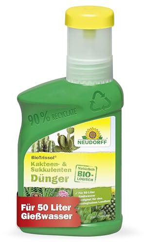 Neudorff BioTrissol Kakteen- & SukkulentenDünger - Bio-Dünger für kräftig grüne Pflanzen und beeindruckende Blüten, 250 ml