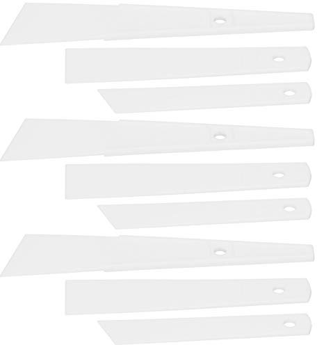 Kleberschaber, Kleberpaste, Bettoberflächenwerkzeug, Behandlungsmittel, Gummierungsbrett, 20 Werkzeugbeutel, 9 Stück, Geschenkhilfsmittel, 40 Mm Kunststoff-Klebstoffentferner