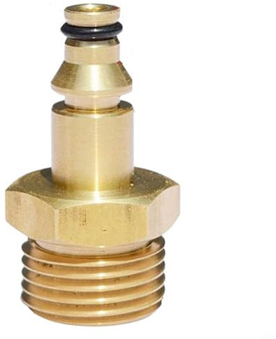 HEIBTENY Adaptador para limpiador de alta presión, acoplamiento rápido, adaptador para tubo de agua, rosca exterior M22, K22 mm, 220 bar, 3200 PSI (para Leach)