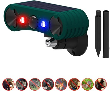 Solar Bewegungsmelder Alarm Mit Ultraschall schrecken Eindringlinge ab