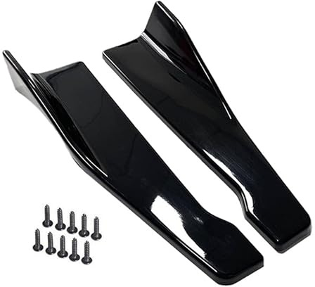 2PCS Coche ABS Faldones laterales, Para Infiniti Q50 Q60 Q70 QX55 QX60 QX80 JX30 JX35 JX37 JX40 EX25 EX30 (48cm) Falda Lateral Extensión Anti-rasguños divisores Anti choques Splitters Car Accesorios