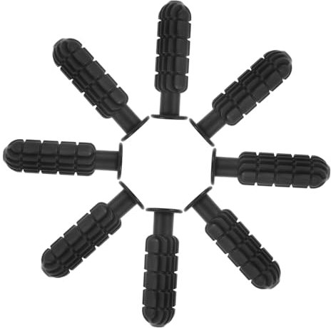 Yardwe 8st Zubehör Für Fußballmaschinen Kickergriffgriff Griffe Für Tischfußball Kickertischteile Praktische Kickergriffe Tischfußballzubehör Griffe Für Fußballtische Pp Black