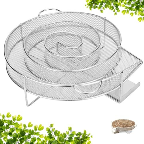 Generatore di fumo freddo, generatore di fumo freddo, in acciaio inox, riutilizzabile per affumicatura a freddo, CuiCanfla, generatore di fumo freddo per barbecue a sfera, affumicatore e affumicatore